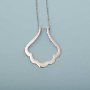 सस्ते थोक फैशन रिंग धारक हार गहने 18k सोने की प्लेटेड स्टेनलेस स्टील नेकलेस सगाई रिंग कीपर - Product Image 3