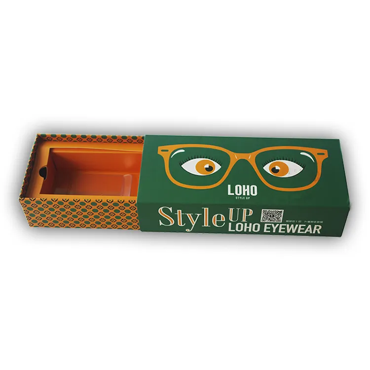Custodia per occhiali con Logo personalizzato custodia per cassetto in carta rigida custodia per occhiali da sole profumo regalo in cartone scatole da imballaggio