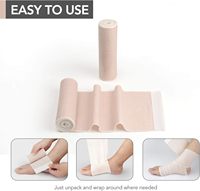 Anthrive Rouleau de bandage de compression en coton médical de haute qualité en latex de 15cm avec fermeture à crochet et boucle