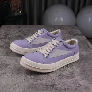 Chaussures de luxe de créateur haut de gamme 2026 pour hommes et femmes, baskets basses noires à lacets en cuir Owens, semelle épaisse, chaussures plates décontractées - Product Image 4