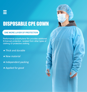 Robe de protection jetable avec boucle pour le pouce, consommable médical - Product Image 3