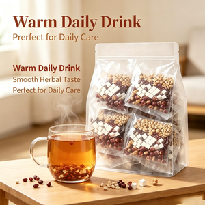 Tisane <span class=keywords><strong>Pré</strong></span>-Infusée de Haricot Rouge, Coix et Poria – Mélange Naturel Prêt à Infuser en Sachets – Sans Gluten, Riche en Fibres pour Adultes - Product Image 2