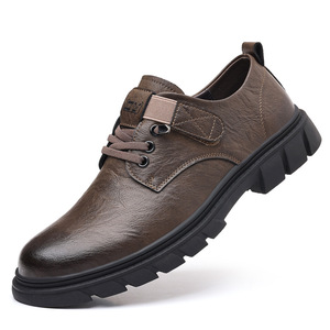 Bottes Chukka rétro pour hommes, talon bas, semelle en caoutchouc antidérapante, chaussures décontractées marron, fabrication à Wenzhou - Product Image 5