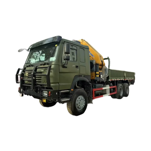 Nuevo Sinotruck HOWO 6X4 380HP 6X6 usado de alta calidad de 10 toneladas de pluma plegable grúa montada hidráulica <span class=keywords><strong>Camion</strong></span> <span class=keywords><strong>Grua</strong></span> de elevación - Product Image 1