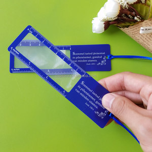 Fabbrica logo personalizzato libreria libreria insegnante promozionale regalo di vetro ingrandimento segno di <span class=keywords><strong>libro</strong></span> con nastro in pvc lente segnalibro 3X - Product Image 6