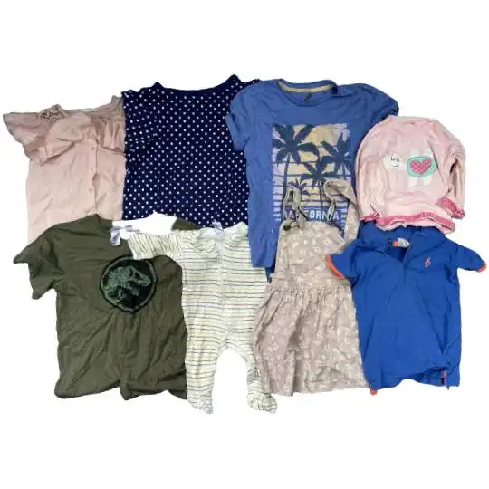 Nuovo arrivo sostenibile prezzo economico usato abbigliamento per bambini Mix Bundle di seconda mano ragazzi estate Mix abbigliamento malesia spedizione veloce