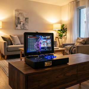 Máquina Arcade Portátil Plegable, Sistema <span class=keywords><strong>Pandora</strong></span> Box, Enchufe Universal, Consola de Videojuegos Retro Profesional, Metálica, en Inglés - Product Image 5