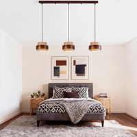Lustre minimaliste en pierre de travertin, béton et bois Wabi-sabi, 3 lumières, pour salle à manger, îlot de cuisine, chambre à coucher