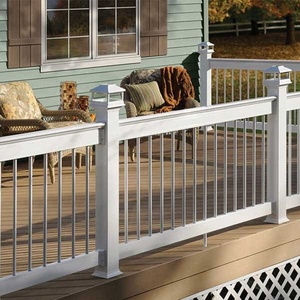 Màu Đen Bột Tráng Nhôm Hàng Rào Trọng Lượng Nhẹ Cầu Thang Lan Can/Sàn Lan Can/Hàng Rào Nhôm Đen - Product Image 6