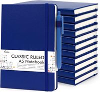 Carnet personnalisé A5 à couverture rigide pour étudiant Journal à pois en cuir végétalien avec ruban porte-stylo à bandage choix plus économique