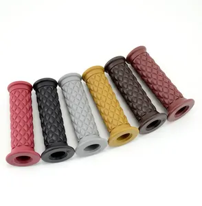 DANCARO Motorcycle Grips Non Slip Rubber Bar End Thruster Grip 7/8" 22mm Motorcycle Comfort Hand Handlebar Grip