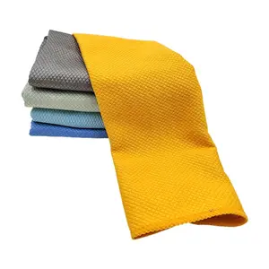 Colorful Popular Fish Scale Towel Microfiber Cleaning Cloth Cloths for Kitchen and Floor