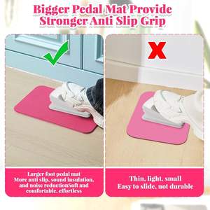 Mesin Jahit, 2 sisi Non-Slip Pedal Mat ukuran ganda tahan lama dan getaran mengurangi alas kaki aksesori jahit - Product Image 3