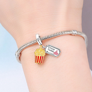 New French fry food <b>beaded</b> pendant, original design, understated luxury, fashionable and versatile - Product Image 6