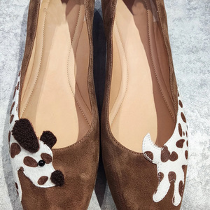 Zapatos planos estilo Mehrab color caqui con punta cuadrada para mujer, retro, suela suave, parte superior suave, casuales, para uso diario, mocasines sin cordones. - Product Image 4