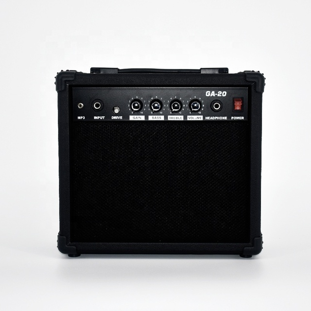 20W Guitar Amplifier Online Wholesale Black Color Rechargeable Electric Guitar Combo Amplifier