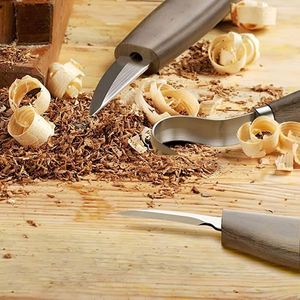 Outils de sculpture sur <span class=keywords><strong>bois</strong></span> ciseaux <span class=keywords><strong>à</strong></span> découper Kit de couteaux pour débutants - Product Image 4