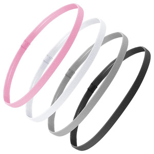 Bandeau élastique de haute qualité Jiamu, vente chaude, 1 cm, bandeau de sport coloré pour femmes ou hommes, bandeaux pour le spa, la course à pied, l'exercice - Product Image 4
