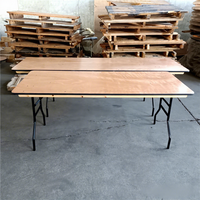 Tables pliantes en contreplaqué 30 * 96 pouces pour banquet