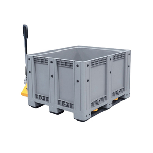 1200*1000 HDPE almacenamiento resistente caja <span class=keywords><strong>de</strong></span> paletas <span class=keywords><strong>de</strong></span> plástico apilable sólida - Product Image 1