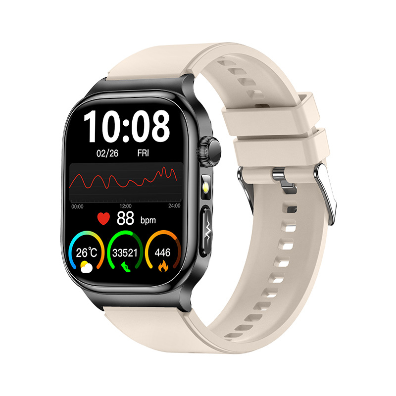 Bracelet de montre en silicone beige