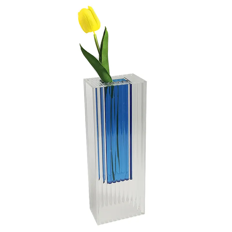 Ins vaso di vetro da tavolo in cristallo acrilico moderno semplice più popolare per la disposizione dei fiori decorativo per la casa