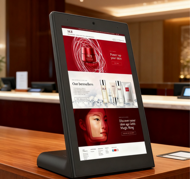 L Shape Tablet 15.6 Inch Large Vertical Screen RK3576S 4+64GB OS15 POE NFC Capacitive Touch Advertising Android Tablet