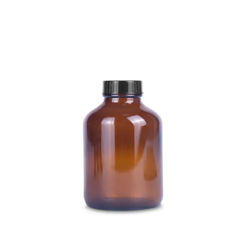 Amber Clear Clear Bottle 15ml 30ml 60ml 120ml 250ml 500ml Cold Coffee Boston Round Beverage Juice Glass Bottles For Kombucha