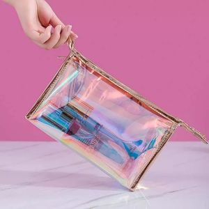 Cosmetic Zipper Pouch with PVC Material-Screen Printed Durable & Recyclable for Travel & Daily Use - Product Image 4