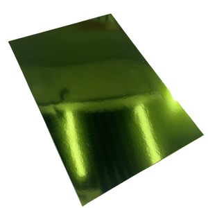 250gsm A4 taille émeraude brillant visage feuille de métal miroir <span class=keywords><strong>carte</strong></span> Premium <span class=keywords><strong>carte</strong></span> étincelante artisanat Flash <span class=keywords><strong>carte</strong></span> - Product Image 1