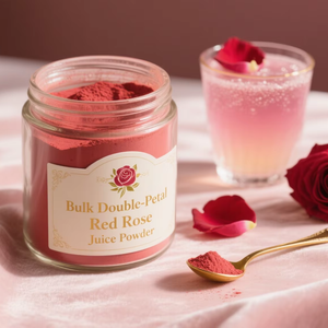 Poudre de jus de rose rouge à double pétale en vrac, 99% de vitamine C, extrait naturel, colorant alimentaire, matière première issue de plantes - Product Image 1