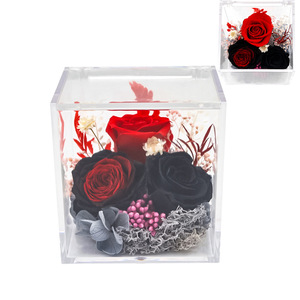 Nuevo Regalo para el Día de San Valentín y el Día de la Madre 2026: Rosa Real en Caja de Acrílico Transparente con Tapa Abatible, Regalo de Flor Eterna - Product Image 4