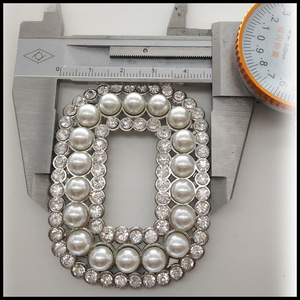 Hebillas Cuadradas de Metal con Pedrería 58x46 Duraderas para Accesorios de Calzado - Product Image 5