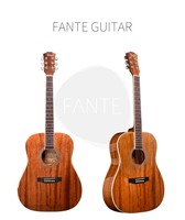 FANTE 41 Inch Sapele Acoustic Guitar 6 Strings Guitar Music Instrument for Beginner or Performance