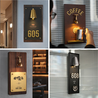 Panneau de menu en bois personnalisable pour restaurant, villa, café, bureau – Écologique, résistant à l'eau, usage commercial