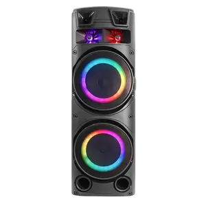 Altavoz portátil para fiesta, altavoz de 12 pulgadas con luces deslumbrantes y sonido profesional potente