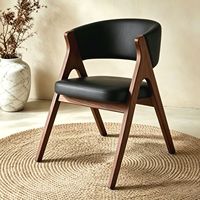 Chaises de salle à manger de luxe modernes, nouvelle arrivée, meubles de cuisine pour la maison, avec tissu et pieds en bois de frêne, pour hôtel, restaurant, noyer noir