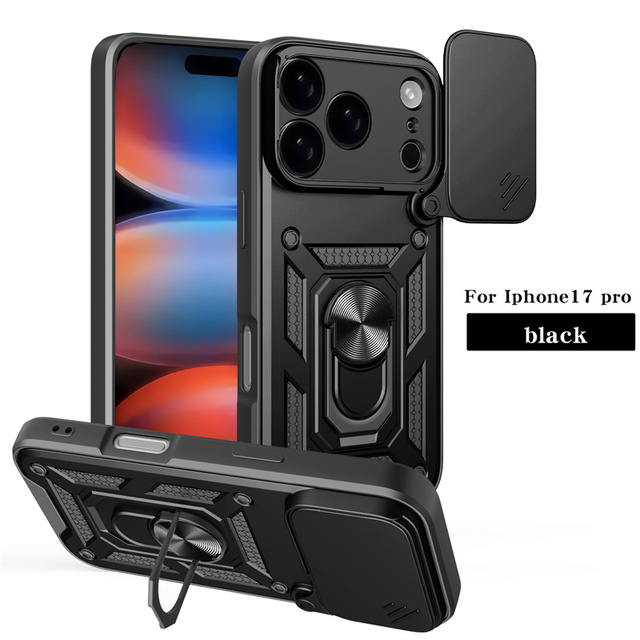 GSCASE Cheap Price Robot Hybrid Phone Cases for iPhone 17 Pro 16 15 14 13 12 11 Pro Max Push Window Camera Protect Covers