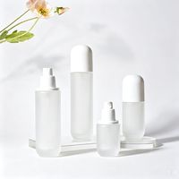 NOUVEAU Flacon en verre en forme de capsule unique de 120 ml/100 ml/60 ml/40 ml/30 ml pour fond de teint liquide et essence