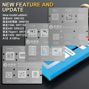 แท่นถอดชิปและรีบอล TX T4 Pro Universal สำหรับซ่อม BGA ใช้กับ <span class=keywords><strong>iPhone</strong></span> และ Android <span class=keywords><strong>CPU</strong></span> EMMC RAM พร้อมลายฉลุ <span class=keywords><strong>14</strong></span> แบบ - Product Image 3
