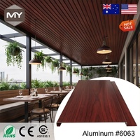 Plafond linéaire en aluminium de qualité supérieure, design architectural ventilé, isolation thermique, antirouille, pour hôtel, salle de sport, porche, toit