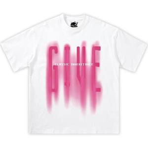 Camiseta Oversize con Estampado Gráfico Blur, Estilo Urbano Y2K, Cuello Redondo, Manga Corta, 100% Algodón, Jersey para Hombre con Patrón de Letras en la Parte Delantera - Product Image 1