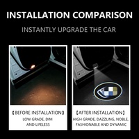 Lampe projecteur LED sans fil avec logo personnalisé lumière de bienvenue laser avertissement de porte de voiture nouvel état accessoires de voiture décoratifs intérieurs