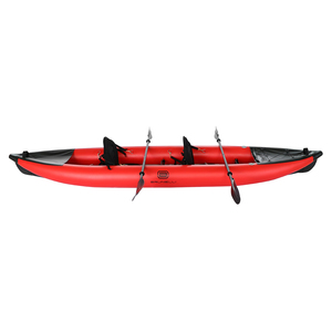 Kayak gonflable double en PVC personnalisable pour 2 personnes, 3,85 m, durable, pliable, pour lacs et rivières, sports nautiques - Product Image 3