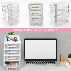 <b>Storage</b> Box Plastic Cosmetic <b>Storage</b> Box Home Office Sundries <b>Dressing</b> <b>Table</b> Drawer Multi-Layer Desktop - Product Image 5
