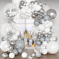 Ensemble de ballons blancs macaron pour décoration de fête d'anniversaire, demande en mariage, décoration de chambre de mariage, arche de ballons