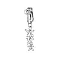 Non Piercing Clip Nombril Anneau Faux Papillon Nombril Anneau Barbell En Acier Inoxydable Corps Bijoux En Gros