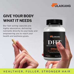 Cápsulas Bloqueadoras de <span class=keywords><strong>DHT</strong></span> Saw Palmetto de Marca Própria para Queda de Cabelo, Promovem Crescimento Capilar, Fortalecem Cabelos Saudáveis, Prevenção da Calvície em Adultos - Product Image 3