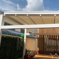 Pergola rétractable murale de jardin de toit de pergola imperméable en gros d'usine