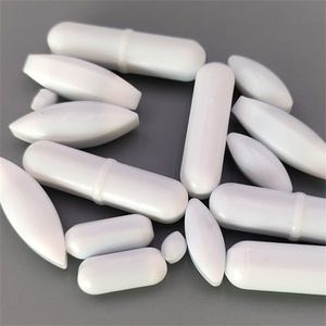 Laboratorio colore bianco Ptfe cilindrico <span class=keywords><strong>chimica</strong></span> Stir Bar magnetico PTFE Stir Bar magnetico scalpore barrette magnetiche - Product Image 3